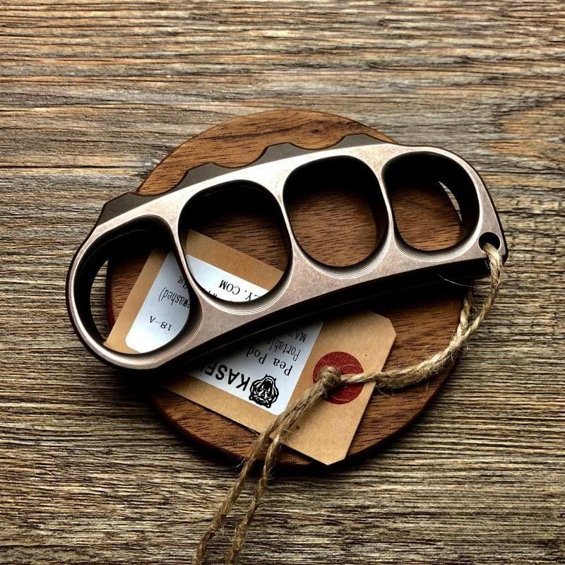 Knuckle Duster Boxing Self Defense Four Finger Buckle Window Breaker Knuckles Outdoor Camping EDC Tool - Image 7