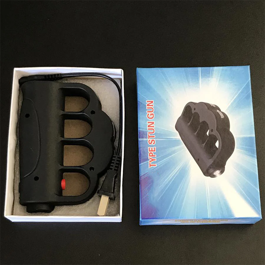 Stun Gun  Knuckle Electric Shock Stick Flashlight - Image 5