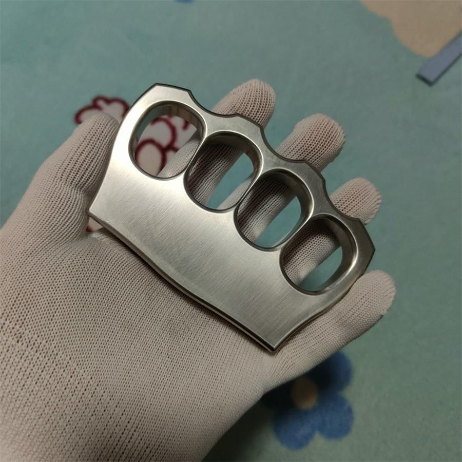 Large Finger Hole 304 Steel Knuckle Duster Broken Window Self-defense EDC Tool - Image 6