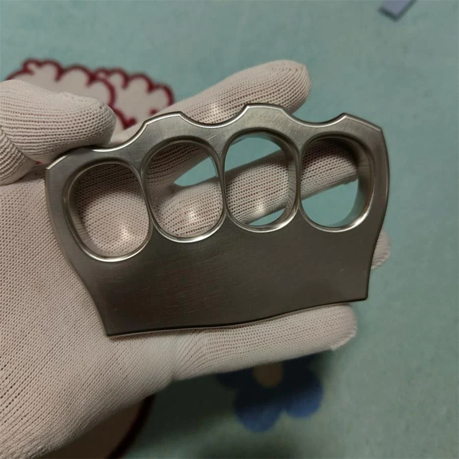 Large Finger Hole 304 Steel Knuckle Duster Broken Window Self-defense EDC Tool - Image 8