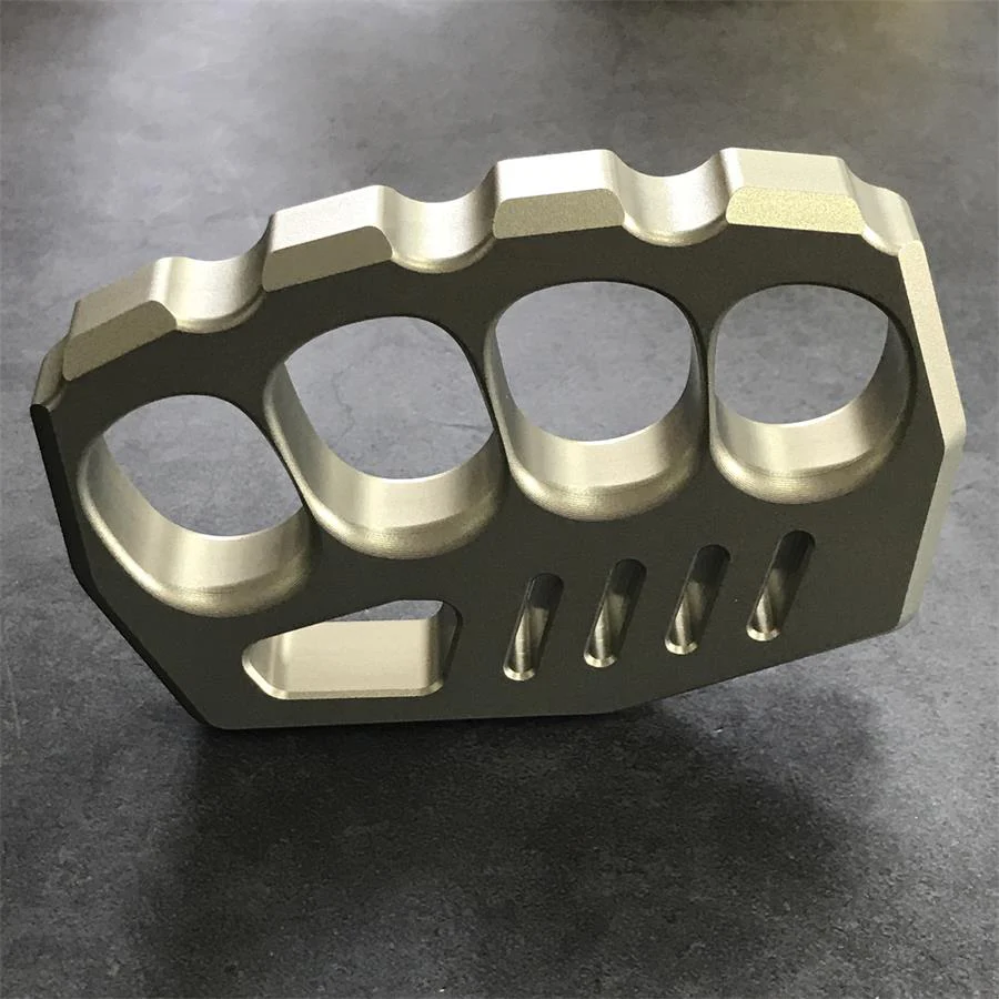 Large Finger Hole Aviation Aluminum Knuckle Dusters - Image 3