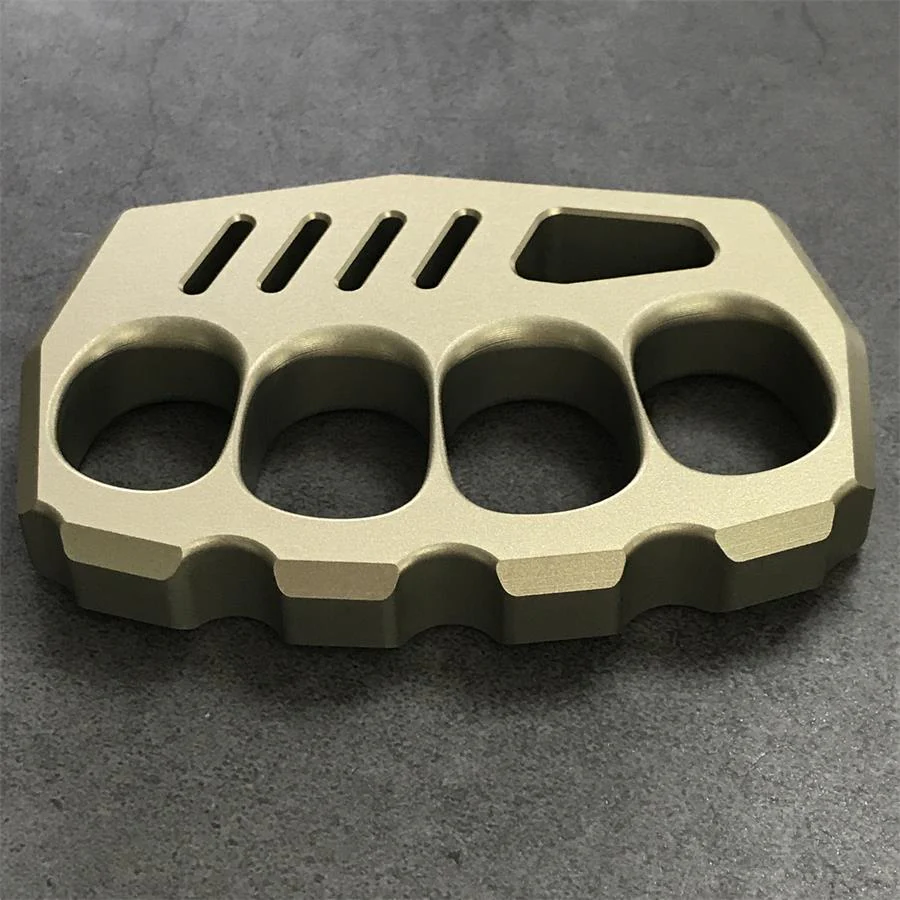 Large Finger Hole Aviation Aluminum Knuckle Dusters - Image 4