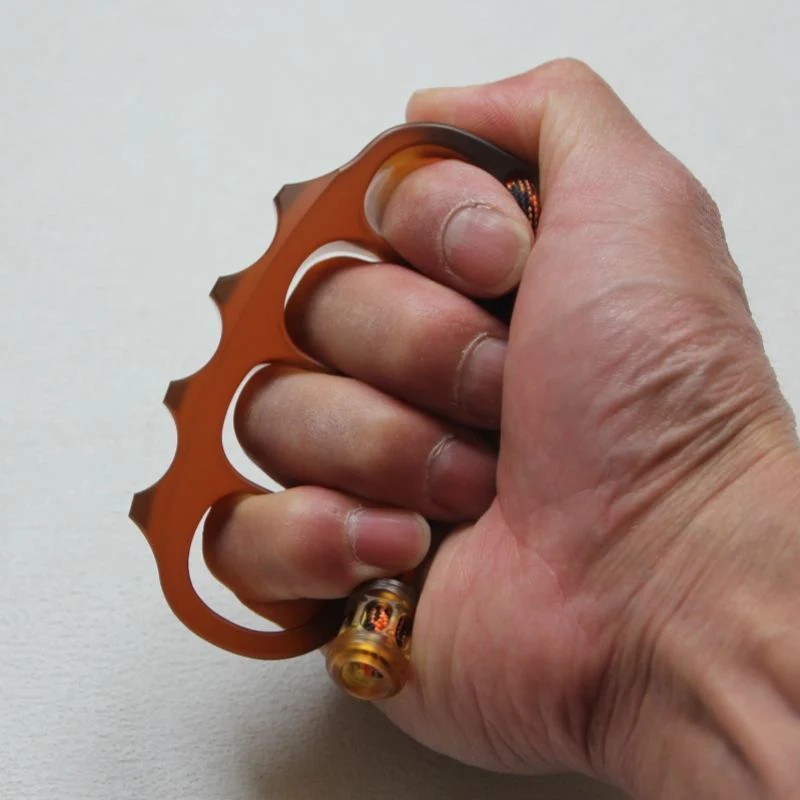 Large Size Amber Pea Knuckle Duster - Image 3