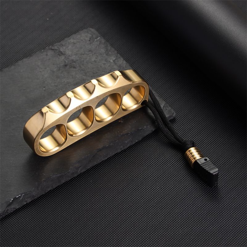 Large Size Pea Brass Knuckle Duster Self Defense EDC Decoration - Image 5