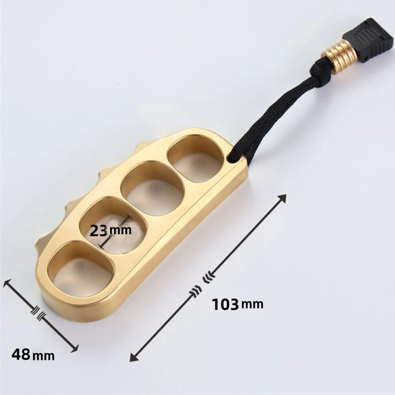 Large Size Pea Brass Knuckle Duster Self Defense EDC Decoration - Image 8