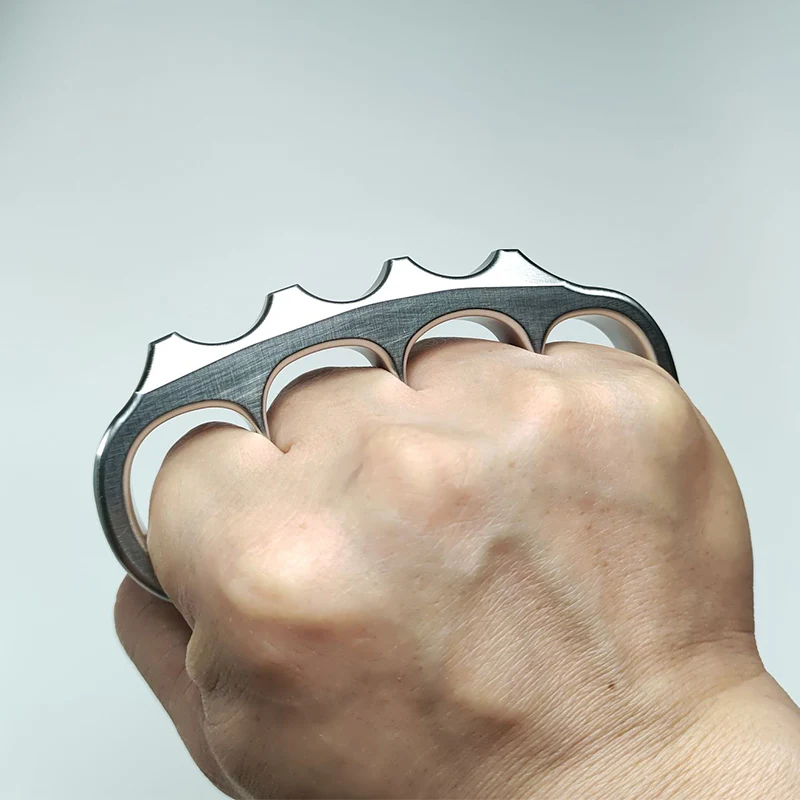 Large Size Solid Steel Pea Knuckle Duster - Image 2