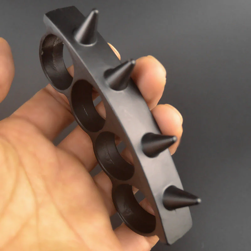 Mini Brass Knuckle Duster Boxing Four Finger Buckle Self Defense Window Breaker Outdoor Fight Guards EDC Tools - Image 3