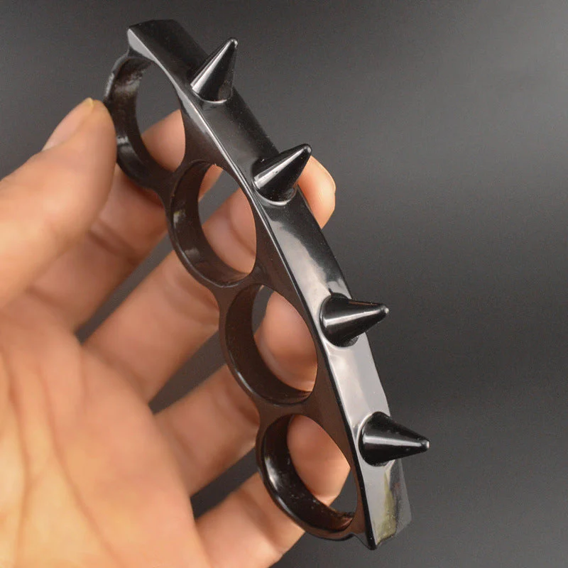 Mini Brass Knuckle Duster Boxing Four Finger Buckle Self Defense Window Breaker Outdoor Fight Guards EDC Tools - Image 6