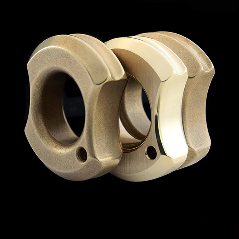 Mini Brass Knuckle Duster Portable Self Defense EDC Tool - Image 4