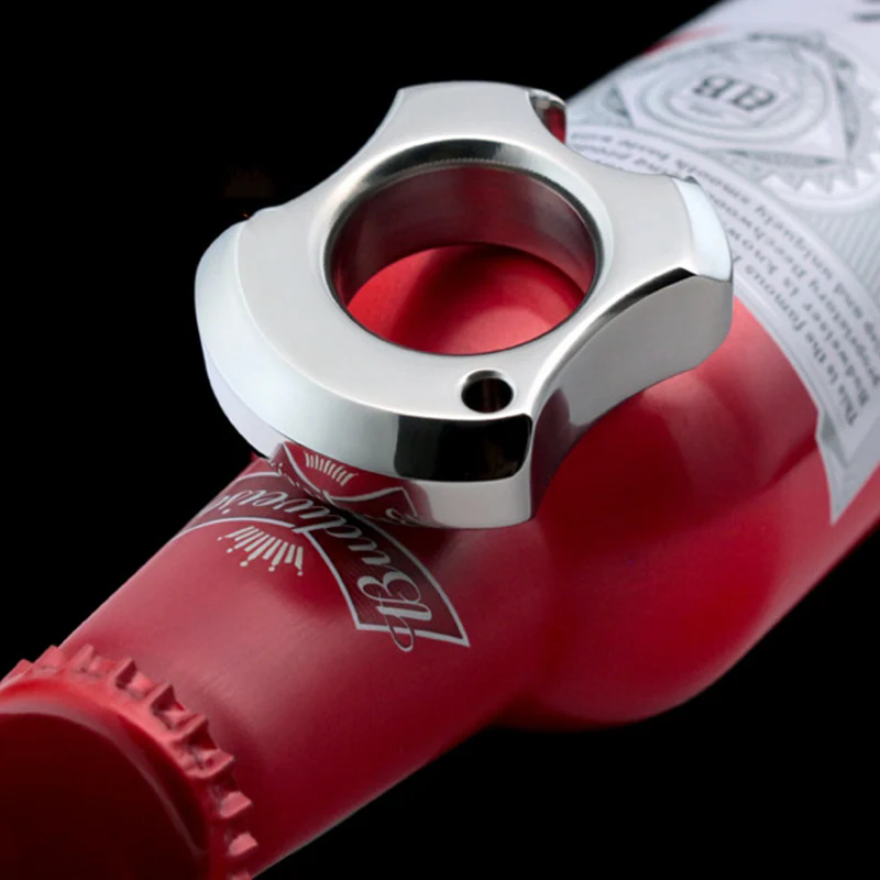 Mini Broken Window Brass Knuckle Duster Bottle Opening EDC Tool - Image 2