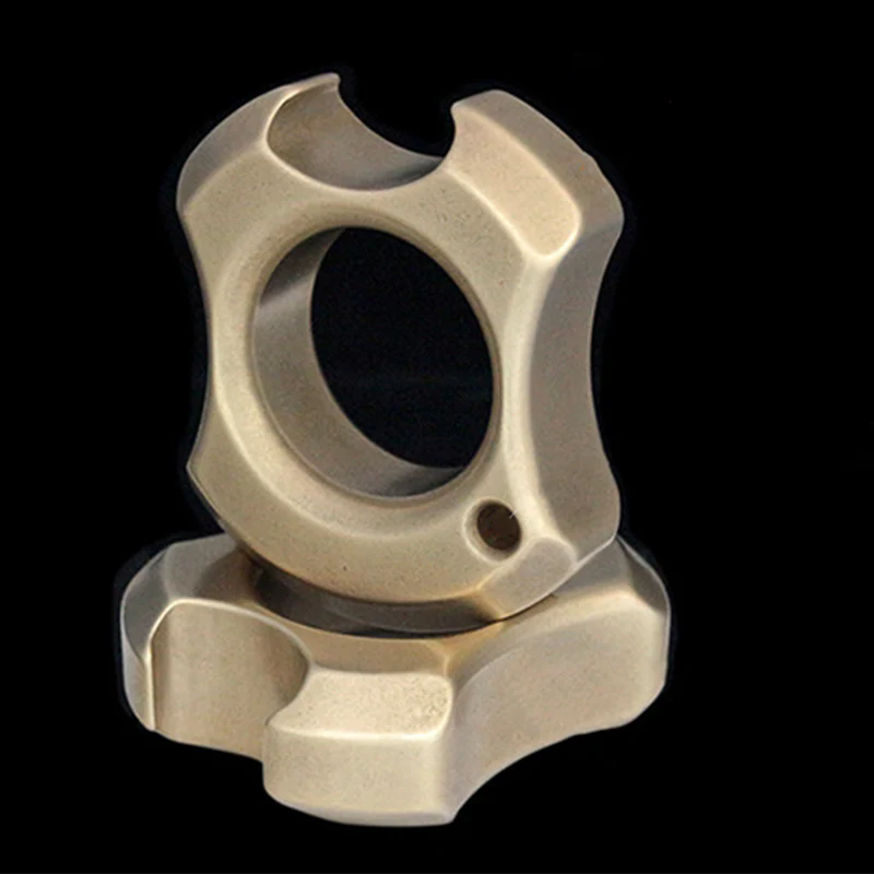 Mini Broken Window Brass Knuckle Duster Bottle Opening EDC Tool - Image 5