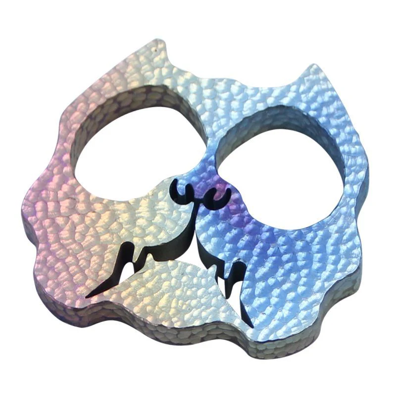 Mini Creative Knuckle Duster Titanium Dog Head Modeling - Image 10