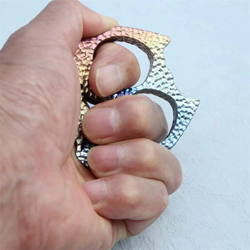 Mini Creative Knuckle Duster Titanium Dog Head Modeling - Image 2