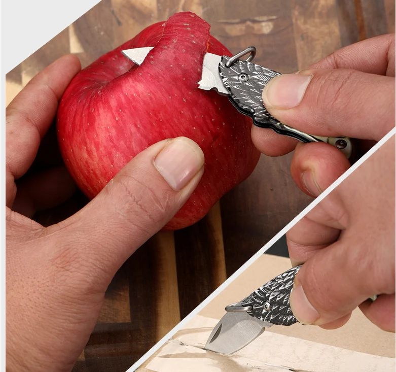 Mini Eagle Necklace Knife Keychain Pocket Knives - Image 11