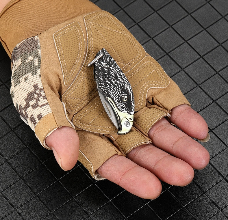 Mini Eagle Necklace Knife Keychain Pocket Knives - Image 12