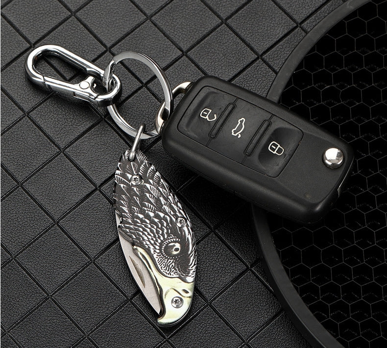 Mini Eagle Necklace Knife Keychain Pocket Knives - Image 3