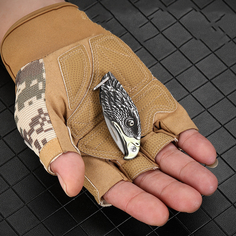 Mini Eagle Necklace Knife Keychain Pocket Knives - Image 4