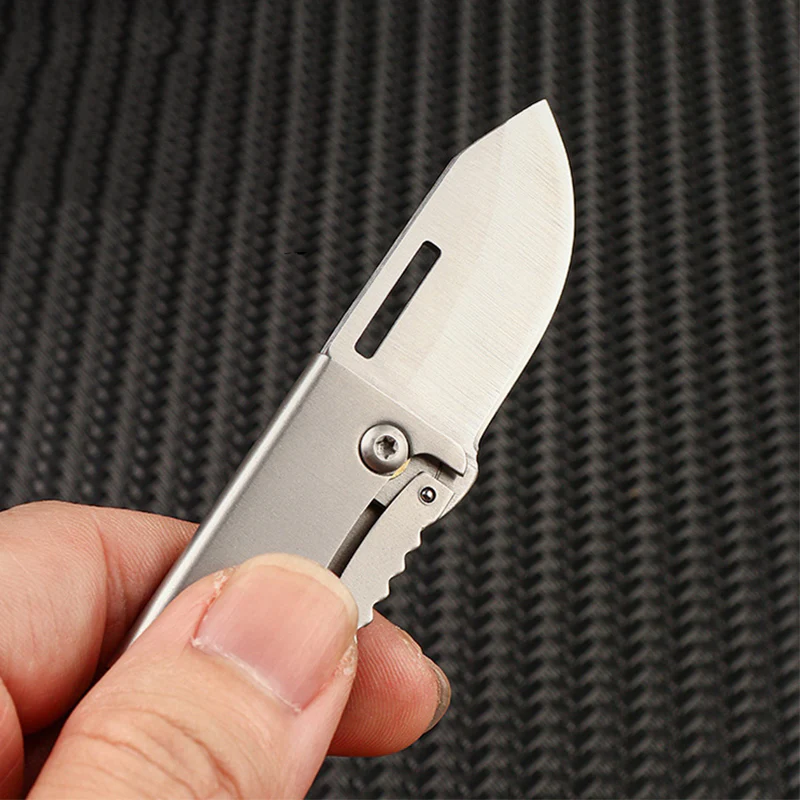 Mini Folding Bottle Opener Knife Keychain Pendant Knives - Image 8