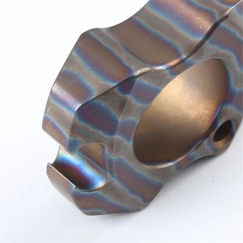 Mini Hand-fired Titanium Knuckle Duster Bottle Opening EDC Tool - Image 11