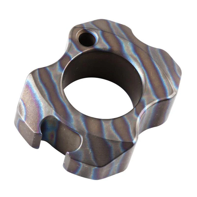 Mini Hand-fired Titanium Knuckle Duster Bottle Opening EDC Tool - Image 9