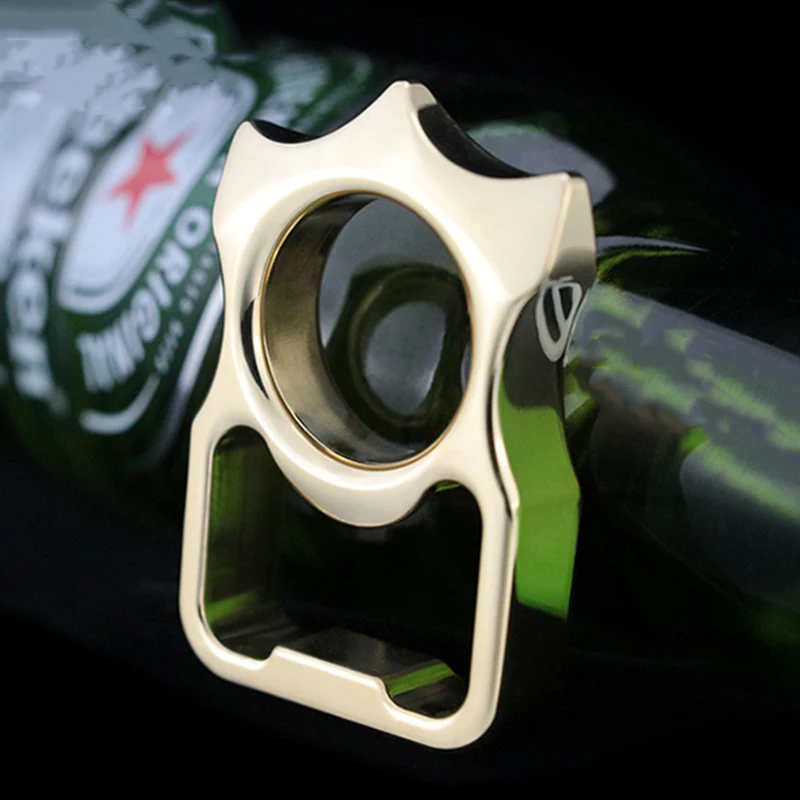 Mini Multifunctional Brass Knuckle Bottle Opener - Image 3