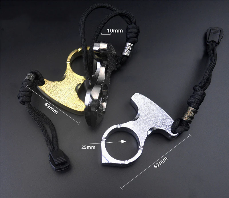 Mini Orchid One Finger Knuckle Knuckle Duster Boxing Self Defense Window Breaker Outdoor Portable Keychain EDC Tool - Image 4