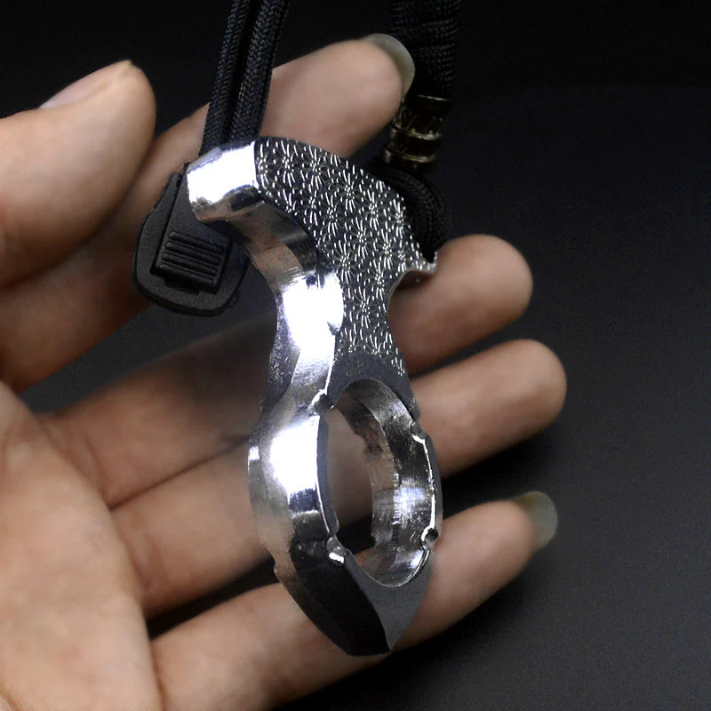 Mini Orchid One Finger Knuckle Knuckle Duster Boxing Self Defense Window Breaker Outdoor Portable Keychain EDC Tool - Image 5