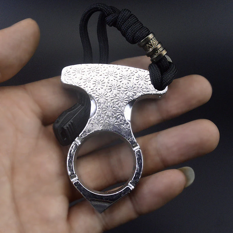 Mini Orchid One Finger Knuckle Knuckle Duster Boxing Self Defense Window Breaker Outdoor Portable Keychain EDC Tool - Image 6
