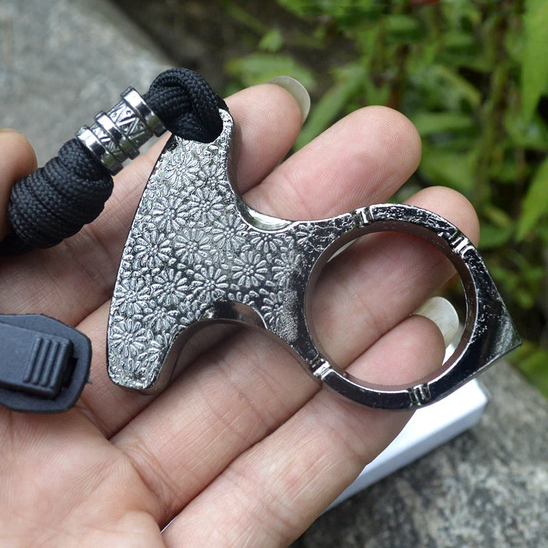 Mini Orchid One Finger Knuckle Knuckle Duster Boxing Self Defense Window Breaker Outdoor Portable Keychain EDC Tool - Image 8