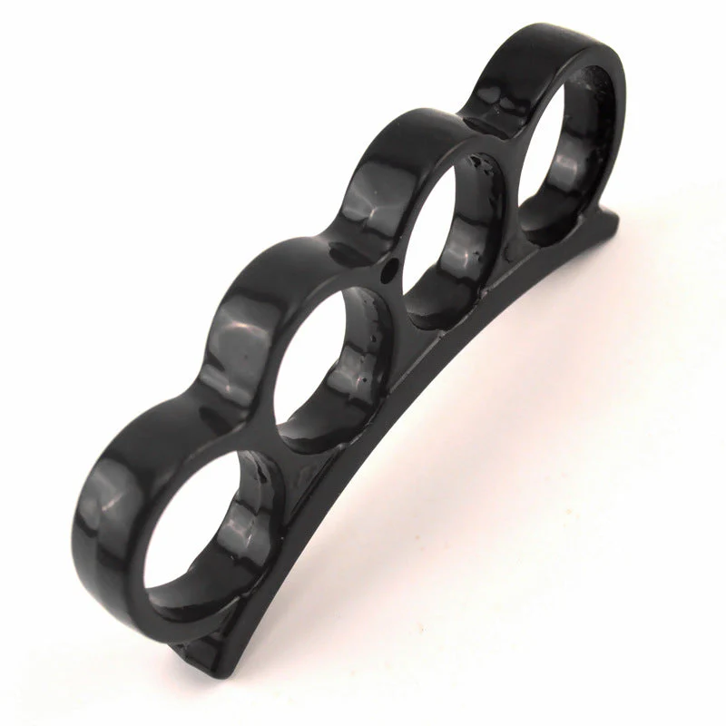 Mini Portable Knuckle Duster Boxing Four Finger Buckle Defense Window Breaker Outdoor EDC Tool - Image 3