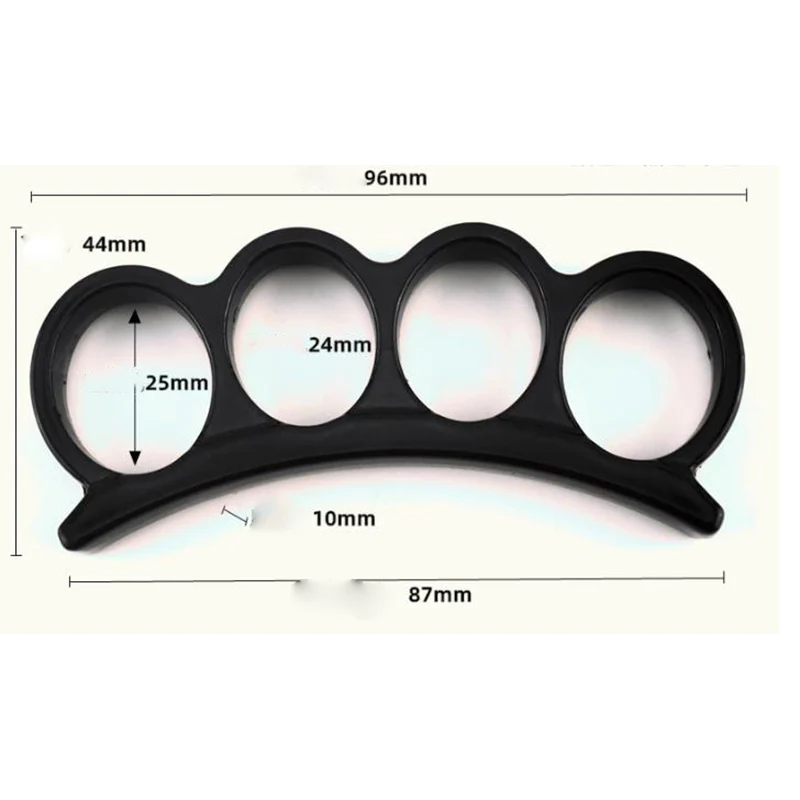 Mini Portable Knuckle Duster Boxing Four Finger Buckle Defense Window Breaker Outdoor EDC Tool - Image 4
