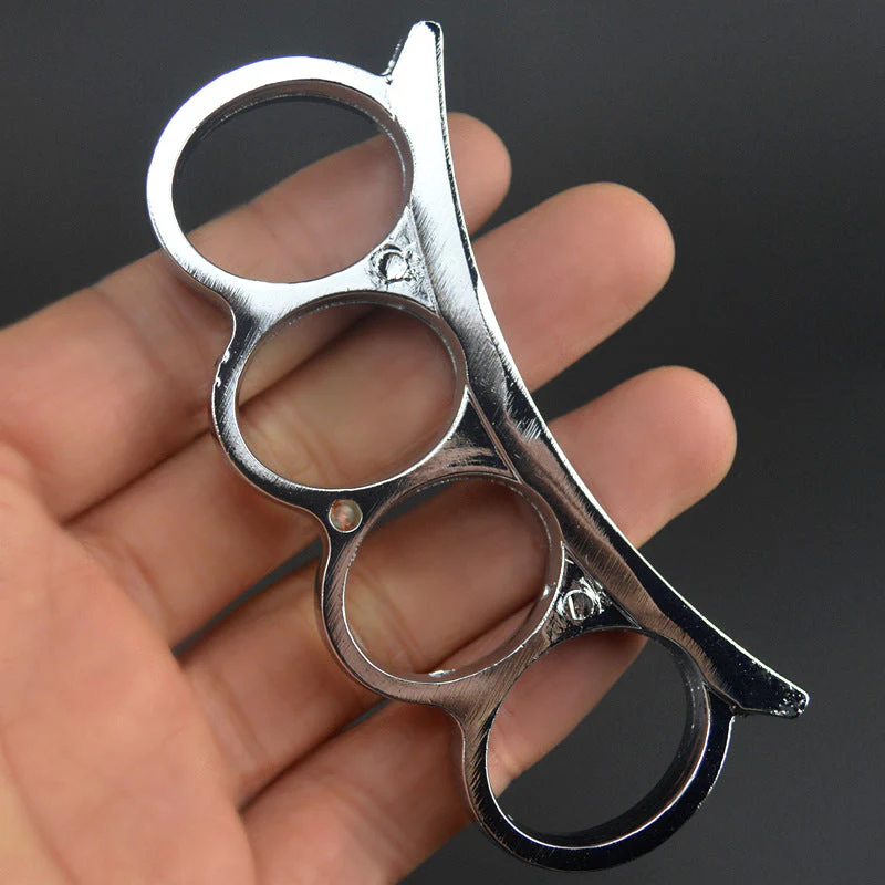 Mini Portable Knuckle Duster Boxing Four Finger Buckle Defense Window Breaker Outdoor EDC Tool - Image 6