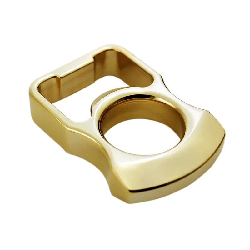 Mini Single Finger Brass Knuckle Multi-functional Bottle Opening Tool - Image 6