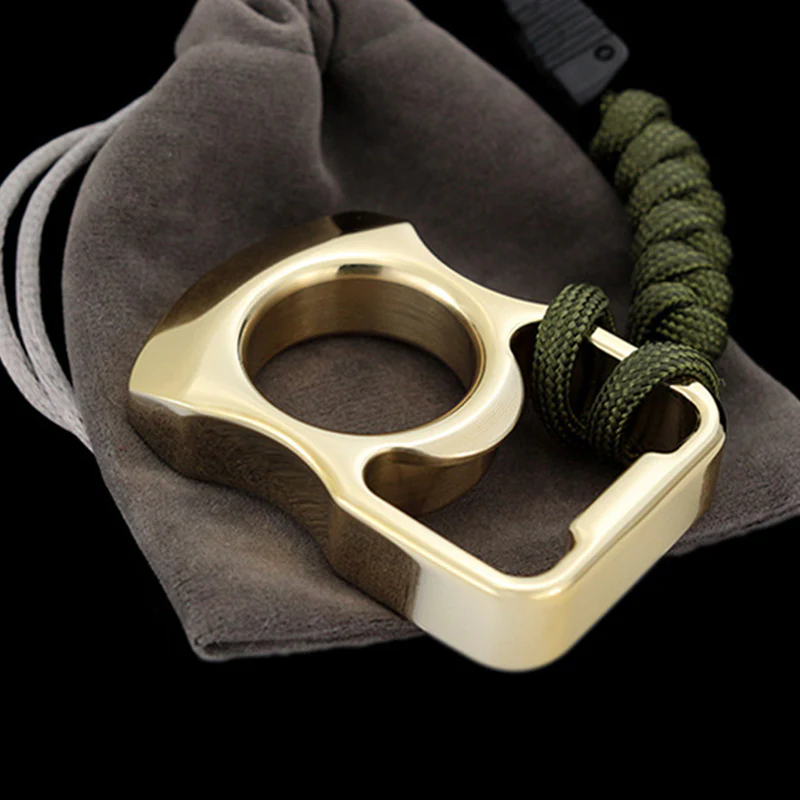Mini Single Finger Brass Knuckle Multi-functional Bottle Opening Tool - Image 8