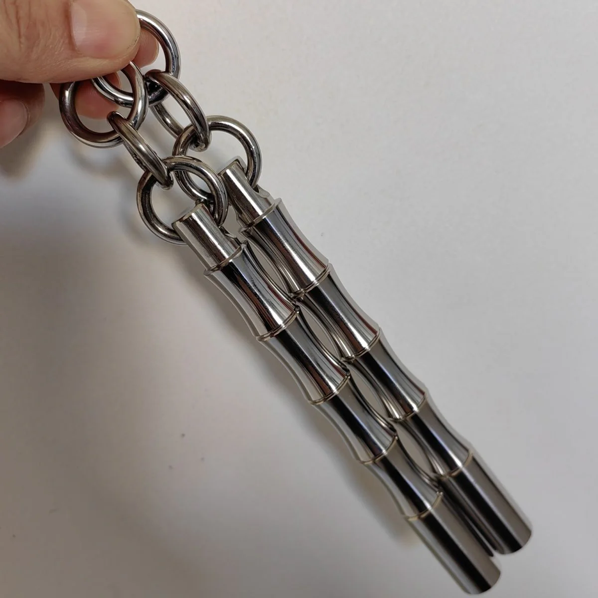 Mini Solid Nunchucks Outdoor Training Self Defense EDC Tool - Image 6