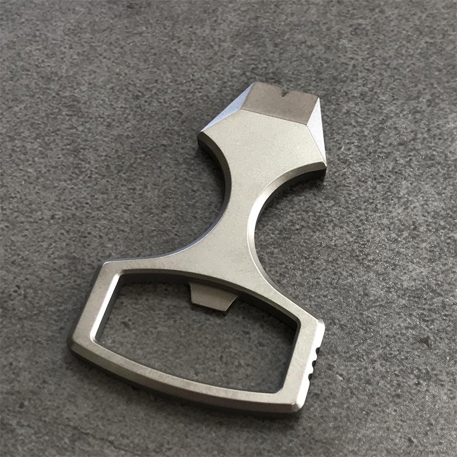 Mini Titanium Bottle Opener Crowbar EDC Gadgets - Image 10