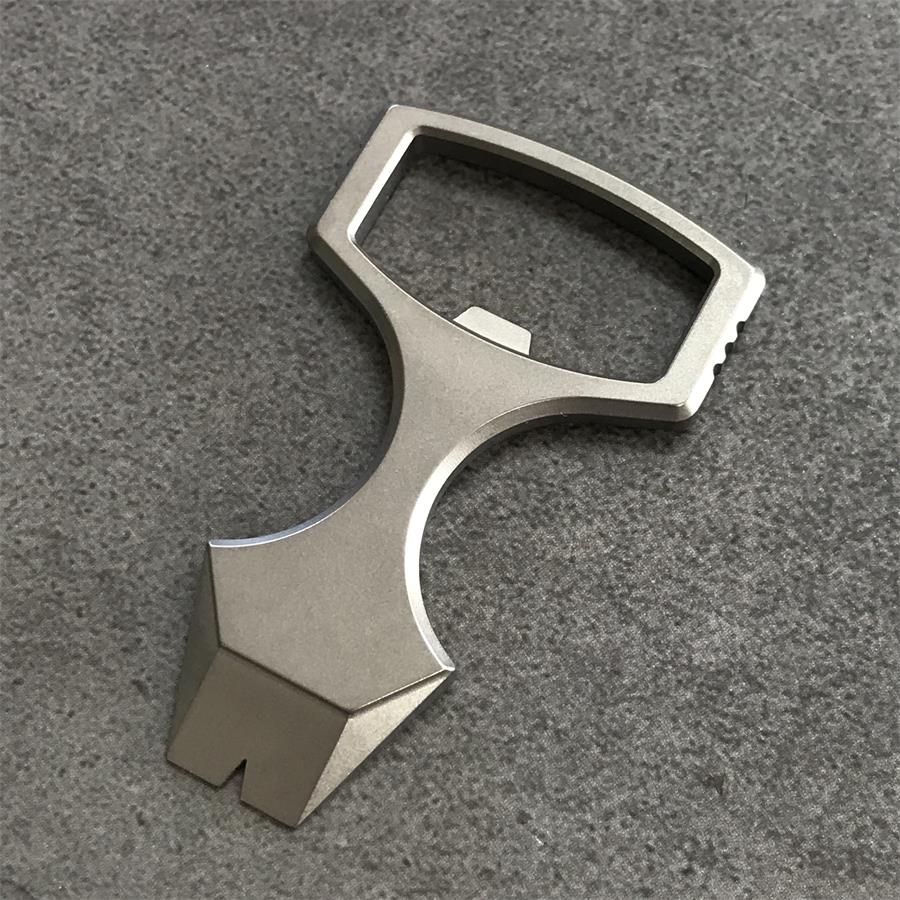Mini Titanium Bottle Opener Crowbar EDC Gadgets - Image 6