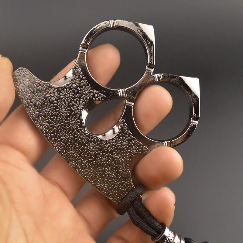 Mini Two Finger Buckle Knuckle Duster Boxing Self Defense Window Breaker Outdoor Portable Keychain EDC Tool - Image 4