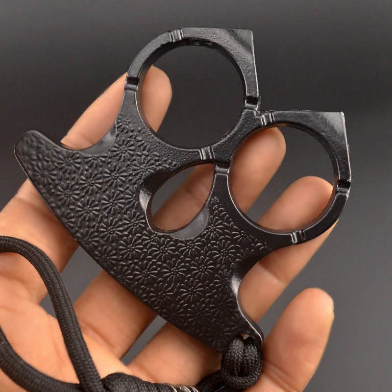 Mini Two Finger Buckle Knuckle Duster Boxing Self Defense Window Breaker Outdoor Portable Keychain EDC Tool - Image 6