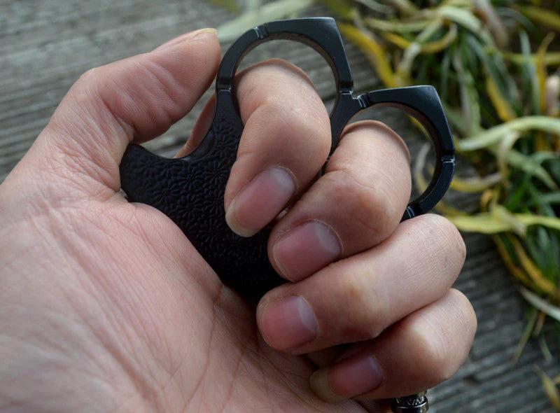 Mini Two Finger Buckle Knuckle Duster Boxing Self Defense Window Breaker Outdoor Portable Keychain EDC Tool - Image 8