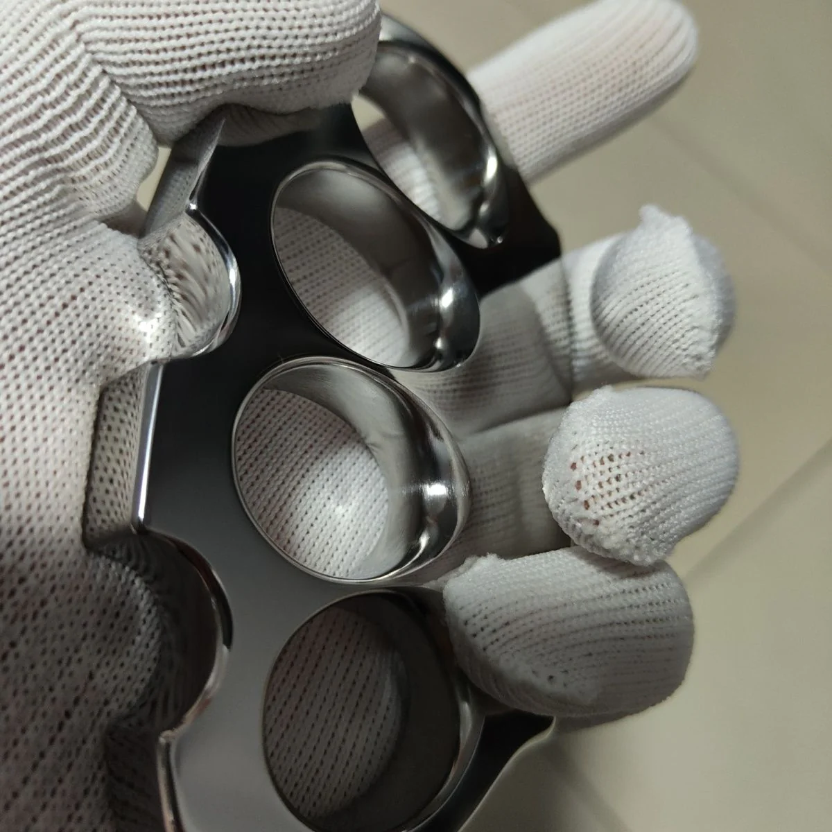 Mirror Solid Knuckle Duster Four Finger Buckle Self-defense Broken Window EDC Tool Boxing Training Gear - Image 14