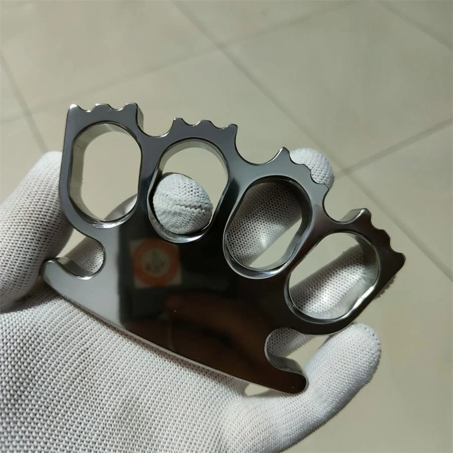 Mirror Titanium Alloy Knuckle Duster Defense Gear - Image 3