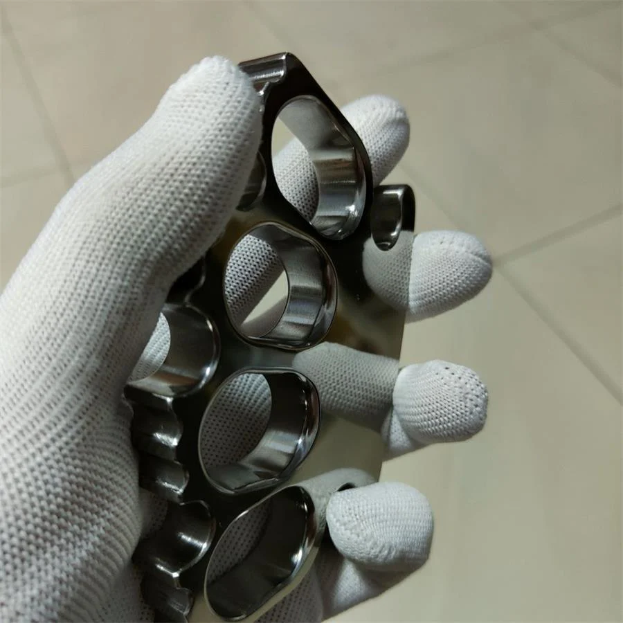 Mirror Titanium Alloy Knuckle Duster Defense Gear - Image 4