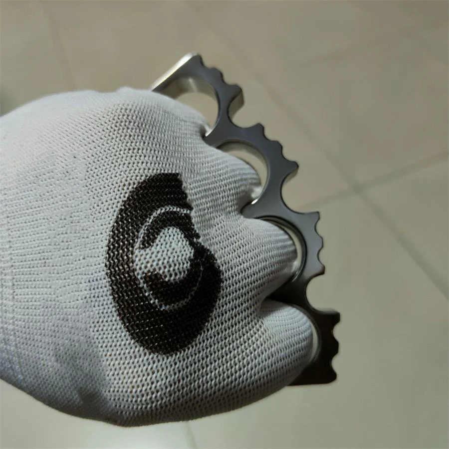 Mirror Titanium Alloy Knuckle Duster Defense Gear - Image 6