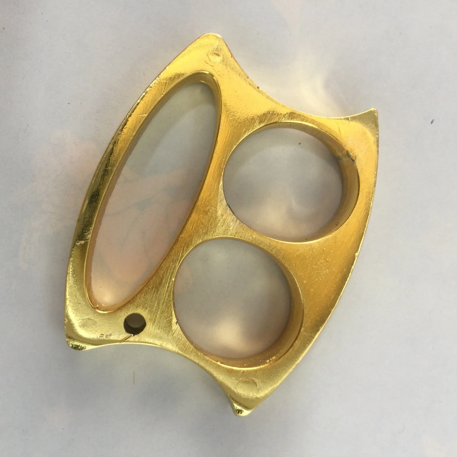 Monkey Face - Brass Knuckle Duster Boxing Two Finger Buckle Self Defense Window Breaker Outdoor Portable EDC Tools - Image 4