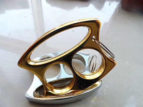 Monkey Face - Brass Knuckle Duster Boxing Two Finger Buckle Self Defense Window Breaker Outdoor Portable EDC Tools - Image 6