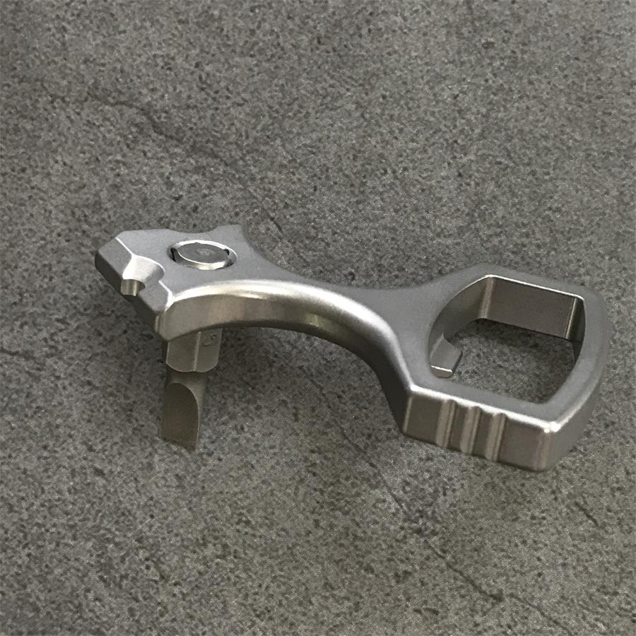 Multi-functional Titanium Bottle Opener Maintenance EDC Tools - Image 10