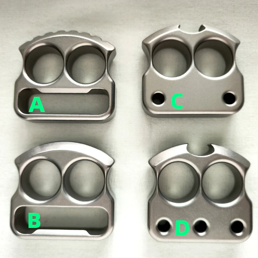 Multi-style Mini Titanium Knuckle Duster Bottle Opener EDC Tool - Image 2