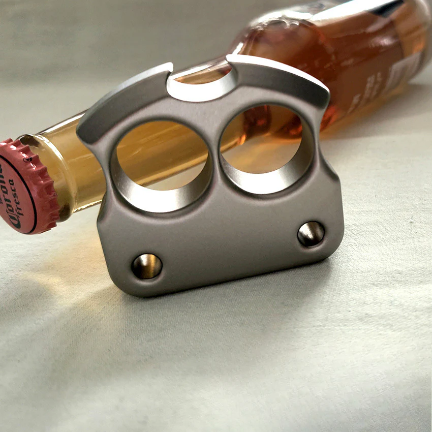 Multi-style Mini Titanium Knuckle Duster Bottle Opener EDC Tool - Image 5