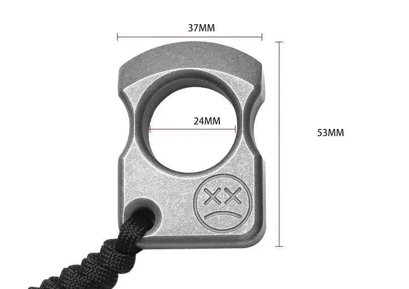 Multi-style Titanium Knuckle Duster Boxing Self Defense Buckle Window Breaker Outdoor EDC Tool - Image 10